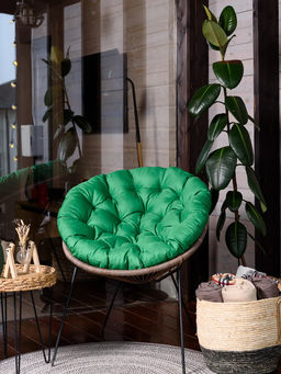 Подушка в подвесное кресло кокон и качели PO 80х80 см, оксфорд, круглая, Bio-Line