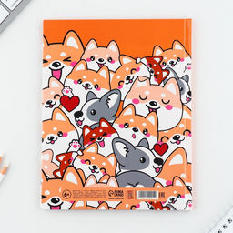 Дневник школьный 1-11 класс универсальный «Обаятельные корги», твердая обложка 7БЦ, глянцевая ламинация, 40 листов