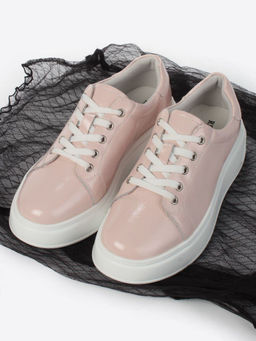 05-PDD215-5 LT. PINK Кроссовки женские (натуральная кожа) - Фабричный китай фото 14