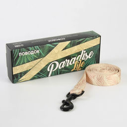 Поводок Paradise life, застёжка - фастекс, 2.5 см, 1.5 м - Пушистое счастье фото 3