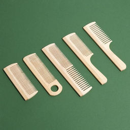 Цена за 80 шт. Расчёска деревянная МИКС