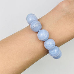 Браслет из Голубого агата - Радуга самоцветов фото 2