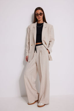 Костюм N.O.W. 1577 бежевый в полоску