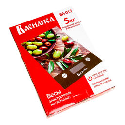 Весы кухон. электр. Василиса "Оливки", до 5 кг, арт. ВА-015