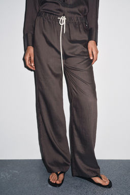 ZW COLLECTION STRIPED PYJAMA TROUSERS - Zara фото 2