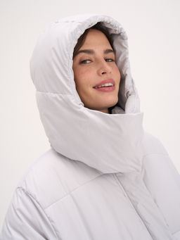 Пуховик удлиненный стеганый "Жемчуг" женский