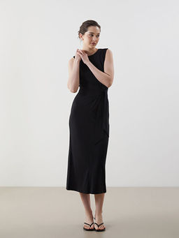 Bisiklet Yaka Elbise