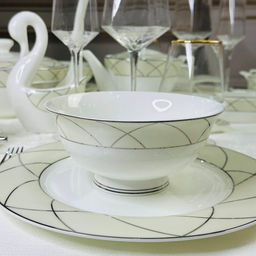 145-448 Салатник 15см PANDORA CREAM в под.уп.(х30)Костяной фарфор - Lenardi фото 3