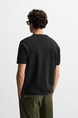 RELAXED FIT KNIT T-SHIRT - Zara фото 3