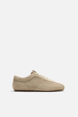 ULTRA-THIN SOLE LEATHER TRAINERS - Zara фото 3