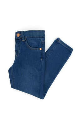 Синие джинсовые брюки для девочек