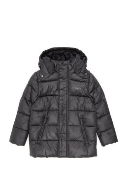 Пальто для мальчика антрацитового цвета Неожиданная скидка в корзине