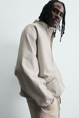 SUDADERA CANGURO CREMALLERA / Crudo - Zara фото 7
