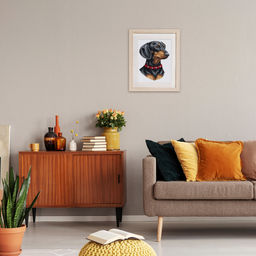 Набор для вышивания PANNA J-7469 Такса 19 х 24.5 см