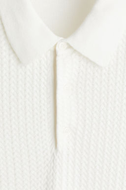 Polo en punto trenzado Slim Fit - H&m фото 9
