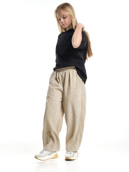 Брюки вельветовые для девочки 22-7614 бежевый - Mini maxi фото 7