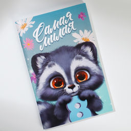 Блокнот А6, 32 л С 8 Марта. Животные Набор из 4 шт. в пакете