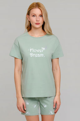 Арт. 9157 Пижама с шортами 42-50 (5 шт) Цвет:полынь - Калинка фото 5