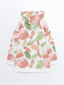 Kap??onlu Desenli Kad?n Sweatshirt Tunik - Waikiki фото 2