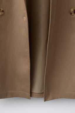 LONG TRENCH COAT WITH BELT - Zara фото 8