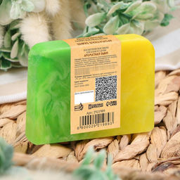 Мыло СПА - уход для бани и сауны Ароматная дыня Добропаровъ РУЧНАЯ РАБОТА 80 гр  фото 3