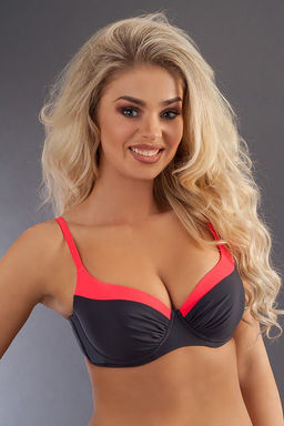 Верх купальника Alexa Graphite-Red-fluo