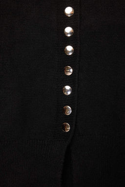 TRENDYOLMILLA Koyu Gri Basic Dugmeli Ceket Gorunumlu Triko H?rka TWOAW25HI00164  фото 15