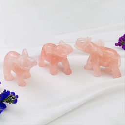 Статуэтка Слон из Розового кварца