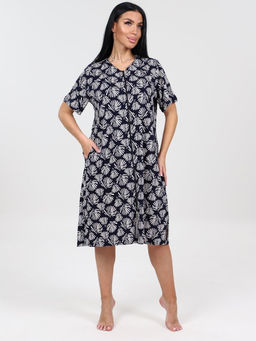 1501 ХАЛАТ ЖЕНСКИЙ (Синий) - А-дина фото 2