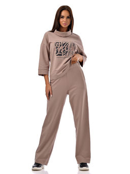 брюки  из футера 2х нитка пенье (хлопок с лайкрой)