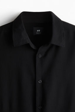 Camisa efecto arrugado Regular Fit - H&m фото 2