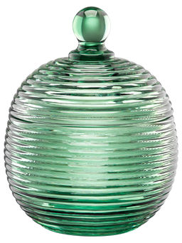 Горшочек д/меда 300 мл 10,7*10,7*13,5 см "Каскад" зеленый