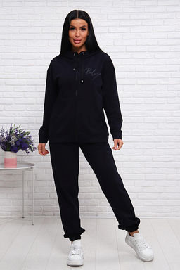 Костюм с брюками, футер с лайкрой 2-х нитка (00907, темно-синий) - Плиона фото 6