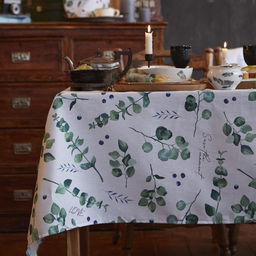 Скатерть Доляна Eucalyptus, 220?144 см, 100% хлопок, 164 г/м?