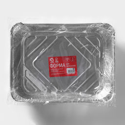 Формы для выпечки и запекания Доляна, набор 2 шт., 3.18 л, 32266.5 см, фольга, серебристые  фото 7