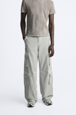 OVERDYED CARGO TROUSERS - Zara фото 2