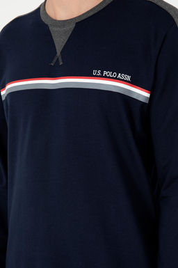 Мужской темно-синий пижамный комплект - U.s. polo assn фото 6