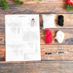 Набор для создания игрушки из пряжи Снеговичок - Школа талантов фото 2