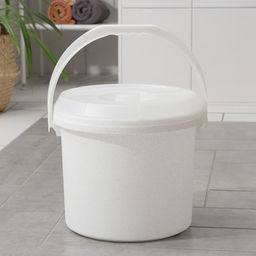 Ведро с крышкой, 15 л, d=30 см, h=28 см, МИКС