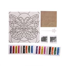 Набор для творчества. Фреска песком Бабочка - Школа талантов фото 3