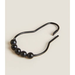 Крючки для штор Доляна, 12 шт., чёрные