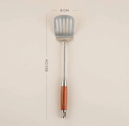 Лопатка перфорированная из нержавеющей стали SL Home Рустик, 39,5?8 см, цвет серебряный