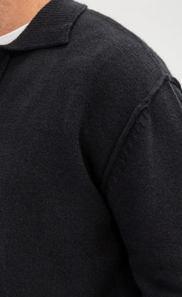 Кардиган мужской однотонный F310-0513 чёрный - Fine joyce фото 5