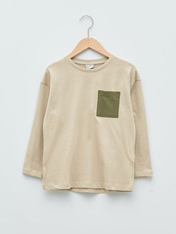 Bisiklet Yaka Basic Uzun Kollu Pamuklu Erkek ?ocuk Ti??rt