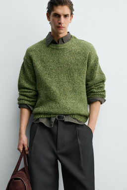 TEXTURED TWISTED YARN VOLUME JUMPER - Zara фото 6