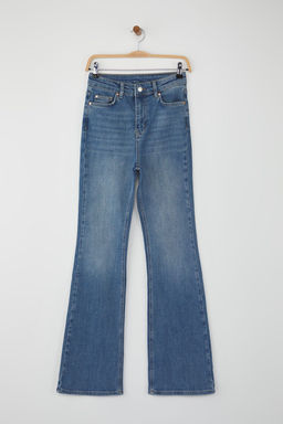 Mavi Yuksek Bel Ispanyol Paca Flare Jeans TWOAW26JE00095 - Trendyolmilla фото 5