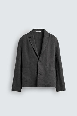 SOBRECAMISA 100% LINO / Plomo - Zara фото 7