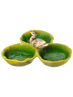 Менажница 3 секции 24*23*9 см "Уточка", керамика