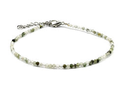 Браслет из фианитов шарик гр.2мм цв.графит, 16,5см - Радуга камня фото 13