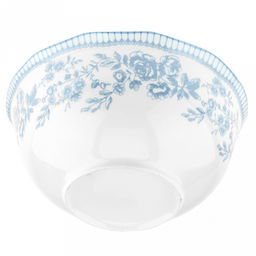 "Утренняя лазурь" Салатник фарфоровый 1,5л, д20,3см, h9,3см, волнистый край, отводка, белый (Китай)